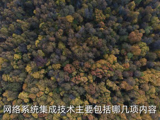 網(wǎng)絡(luò)系統(tǒng)集成技術(shù)主要包括哪幾項內(nèi)容