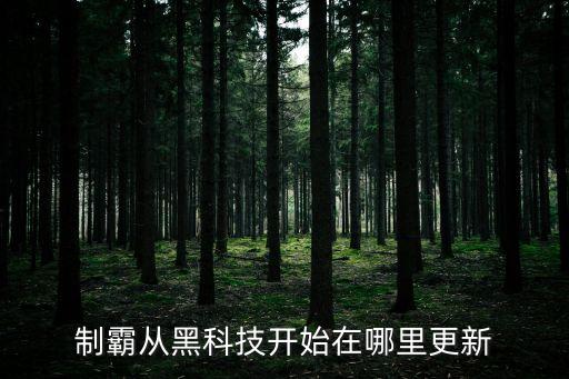 制霸從黑科技開始在哪里更新