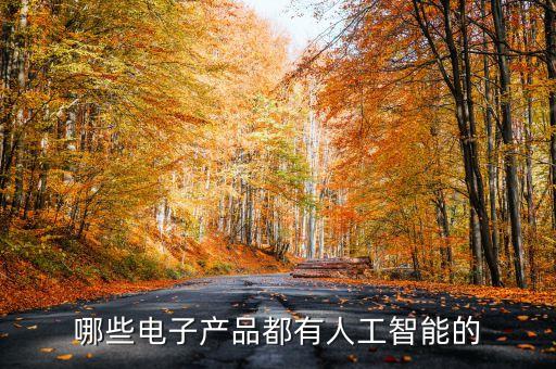 哪些電子產(chǎn)品都有人工智能的