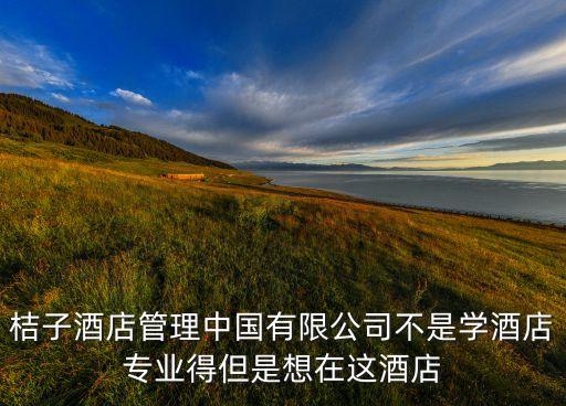 桔子酒店管理中國有限公司不是學(xué)酒店專業(yè)得但是想在這酒店