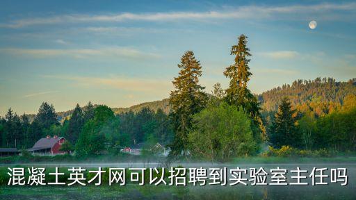 實(shí)驗(yàn)室研究員招聘，混凝土英才網(wǎng)可以招聘到實(shí)驗(yàn)室主任嗎