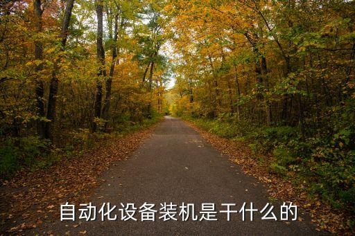 設(shè)備自動化是做什么的工作，自動化設(shè)備裝機(jī)是干什么的