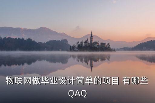 物聯(lián)網(wǎng)做畢業(yè)設(shè)計(jì)簡(jiǎn)單的項(xiàng)目 有哪些QAQ
