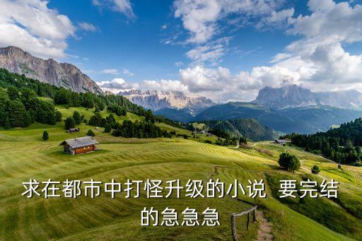 求在都市中打怪升級的小說  要完結的急急急