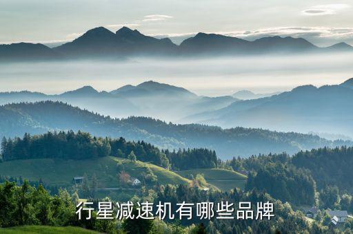 行星減速機(jī)有哪些品牌