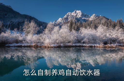 怎么自制養(yǎng)雞自動(dòng)飲水器