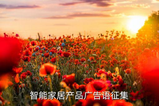 智能家居產(chǎn)品廣告語征集