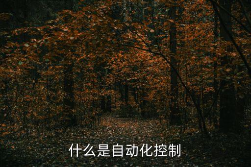 什么是自動(dòng)化控制