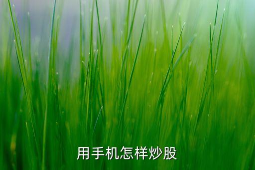 在手機上怎么炒股票，用手機怎樣炒股