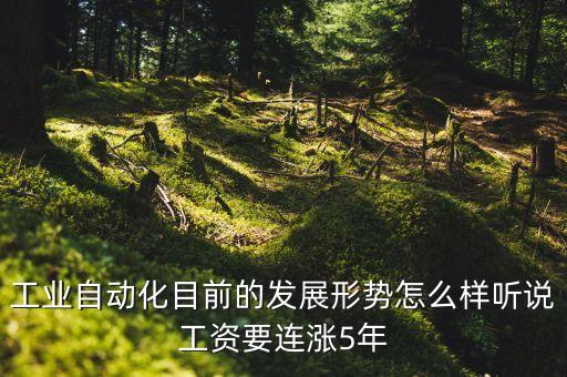 工業(yè)自動(dòng)化目前的發(fā)展形勢(shì)怎么樣聽說(shuō)工資要連漲5年