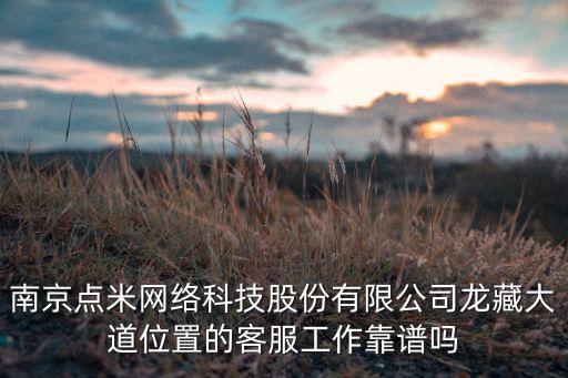 點米科技有限公司招聘，南京點米網(wǎng)絡(luò)科技股份有限公司龍藏大道位置的客服工作靠譜嗎
