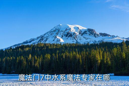 魔法門7中水系魔法專家在哪