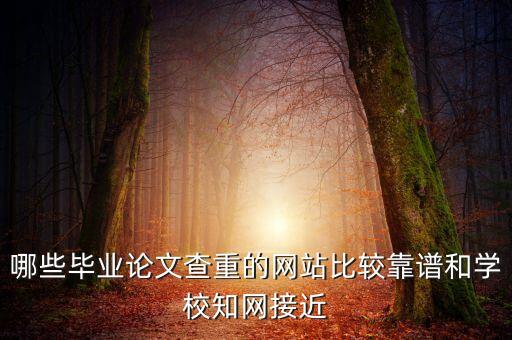 免費(fèi)查論文的三大網(wǎng)站，哪些畢業(yè)論文查重的網(wǎng)站比較靠譜和學(xué)校知網(wǎng)接近