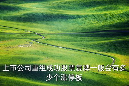 重組成功36個漲停，重組后的股票為什么會連續(xù)漲停最多的漲了幾個漲停