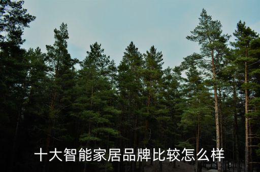 十大智能家居品牌比較怎么樣