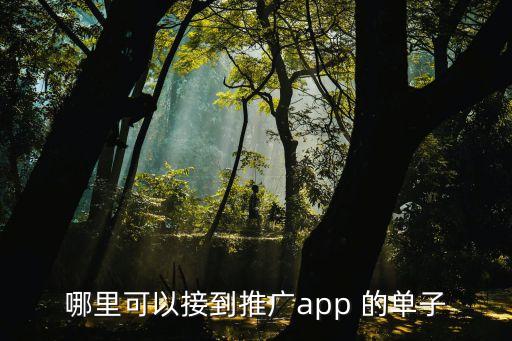 app推廣平臺接單渠道，如何接到app推廣的單子