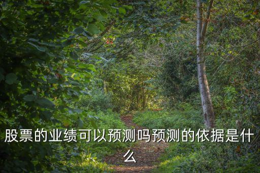 炒股的黑科技是什么意思，股票的業(yè)績(jī)可以預(yù)測(cè)嗎預(yù)測(cè)的依據(jù)是什么