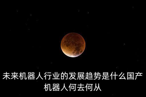 未來機(jī)器人行業(yè)的發(fā)展趨勢(shì)是什么國(guó)產(chǎn)機(jī)器人何去何從