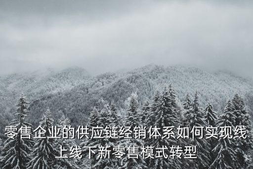 零售企業(yè)的供應(yīng)鏈經(jīng)銷體系如何實(shí)現(xiàn)線上線下新零售模式轉(zhuǎn)型
