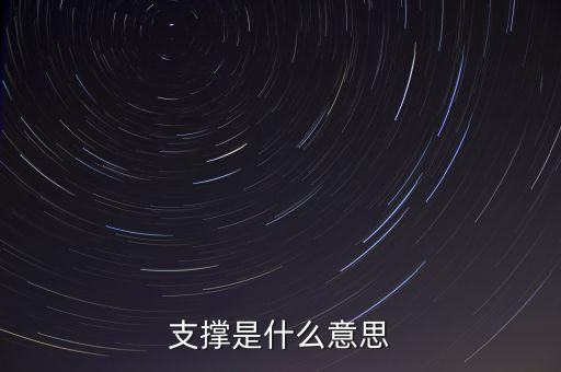 支撐是什么意思