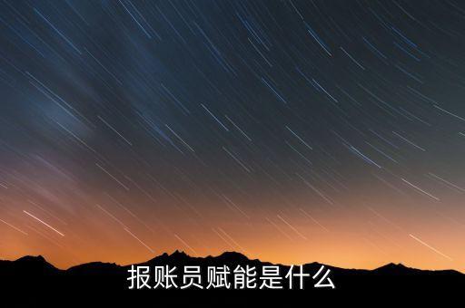 報(bào)賬員賦能是什么