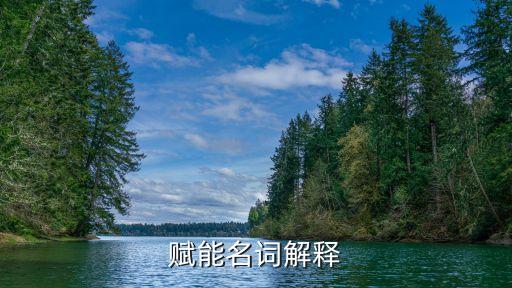 賦能名詞解釋