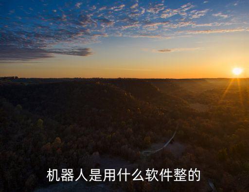 機器人是用什么軟件整的