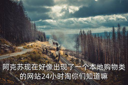 阿克蘇現(xiàn)在好像出現(xiàn)了一個本地購物類的網(wǎng)站24小時淘你們知道嘛