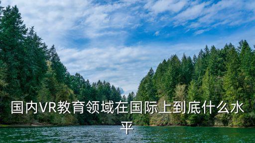 中國vr技術處于世界什么水平，如何評價中國VR領域現狀