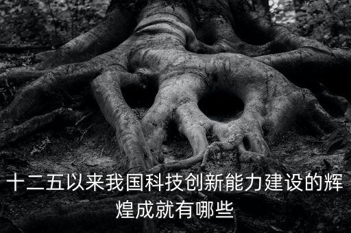 十二五以來我國科技創(chuàng)新能力建設(shè)的輝煌成就有哪些