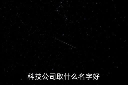 科技公司取什么名字好
