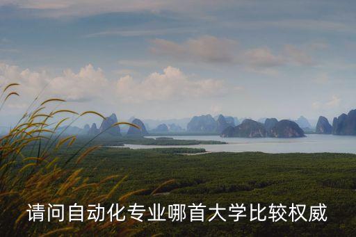 請問自動化專業(yè)哪首大學(xué)比較權(quán)威
