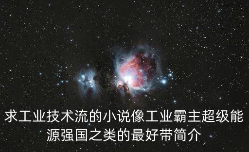 求工業(yè)技術流的小說像工業(yè)霸主超級能源強國之類的最好帶簡介