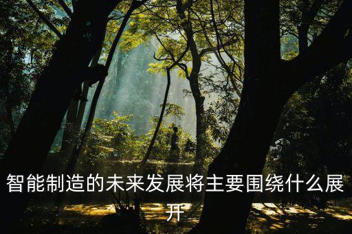 智能制造的未來發(fā)展將主要圍繞什么展開