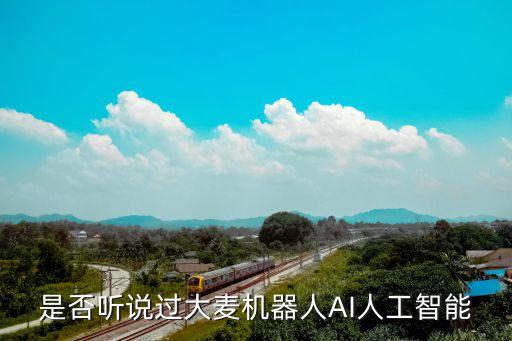 是否聽說過大麥機器人AI人工智能