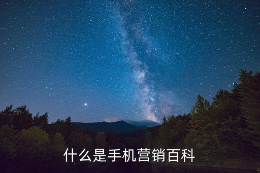 什么是手機(jī)營(yíng)銷(xiāo)百科
