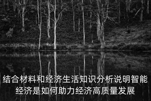 以智能制造賦能高質(zhì)量發(fā)展，結(jié)合材料和經(jīng)濟(jì)生活知識(shí)分析說(shuō)明智能經(jīng)濟(jì)是如何助力經(jīng)濟(jì)高質(zhì)量發(fā)展