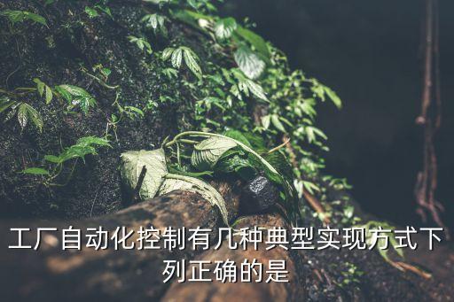 工廠自動(dòng)化控制有幾種典型實(shí)現(xiàn)方式下列正確的是