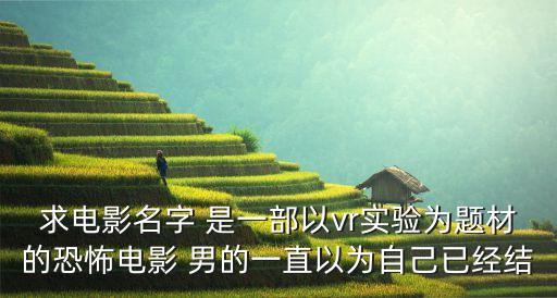 求電影名字 是一部以vr實(shí)驗(yàn)為題材的恐怖電影 男的一直以為自己已經(jīng)結(jié)