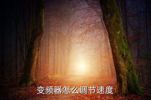 變頻器怎樣調(diào)速度，請問變頻器怎么調(diào)速度呀