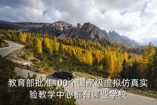 教育部批準(zhǔn)100個(gè)國家級虛擬仿真實(shí)驗(yàn)教學(xué)中心都有哪些學(xué)校