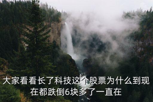 大家看看長(zhǎng)了科技這個(gè)股票為什么到現(xiàn)在都跌倒6塊多了一直在
