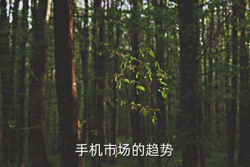 手機市場的趨勢
