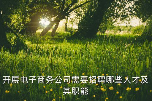 電子商務公司經營范圍招聘，電子商務能在哪些公司找工作能做哪些職業(yè)