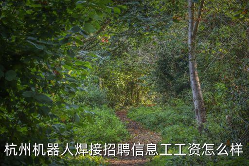 杭州機(jī)器人焊接招聘信息工工資怎么樣