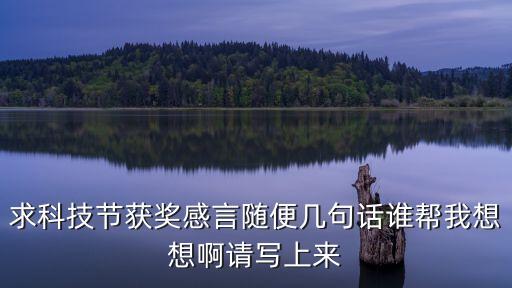 科技感很強的文案長句，求科技節(jié)獲獎感言隨便幾句話誰幫我想想啊請寫上來