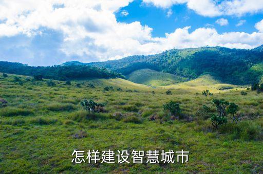 怎樣建設智慧城市