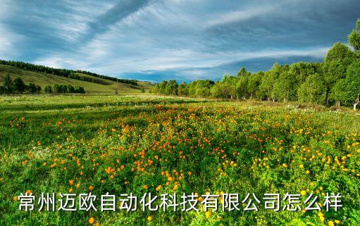 常州邁歐自動化科技有限公司怎么樣