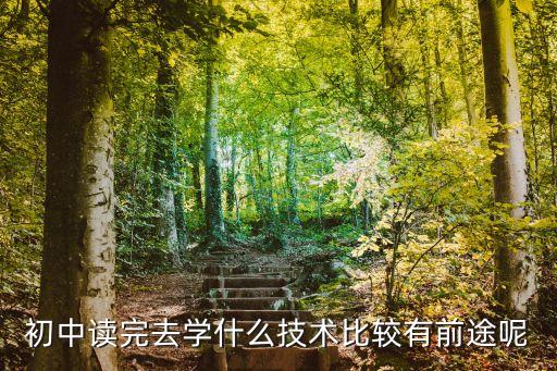 初中讀完去學什么技術(shù)比較有前途呢