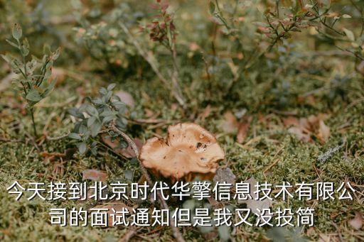 時代中國面試，今天接到北京時代華擎信息技術(shù)有限公司的面試通知但是我又沒投簡